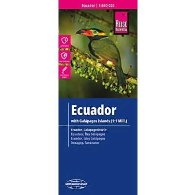 Imagen de Ecuador, Galapagos, mapa impermeable de carreteras. Escala 1:650.000/ 1:1.000.000 impermeable. Reise Know How.: reiß und wasserfest (world mapping ... and Galapagos (1:650.000 / 1.000.000))