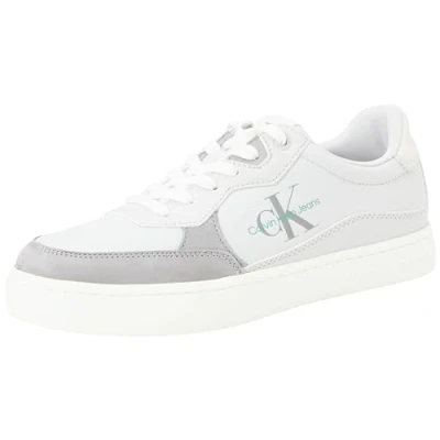 Imagen de Calvin Klein Jeans Classic Cupsole Low LTH ML FAD YM0YM00885, Zapatilla con Suela Hombre, Gris (Oyster Mushroom/Formal Grey), 40 EU