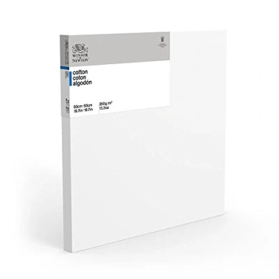 Imagen de Winsor &amp; Newton Borde Profundo de algodón clásico Bastidor, Blanco, 50 x cm