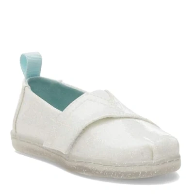 Imagen de TOMS Classic Alpargata, Mocasín Plano Niñas, White Confetti Coated Glitter, 19.5 EU