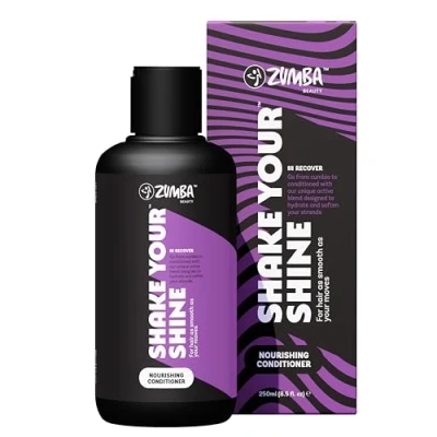 Imagen de Zumba Acondicionador sin Sulfatos ni Parabenos Siliconas con Aceite de Argan para el Pelo, 250ml Pelo Teñido y Dañado Fórmula Especial Después del Entrenamiento