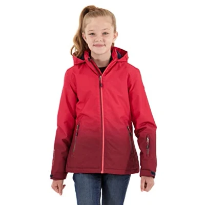 Imagen de Killtec Lynge Grls Jckt E Funcional/Chaqueta al Aire Libre con Capucha y Protector de Nieve, Rosa, 152 Girl&#039;S