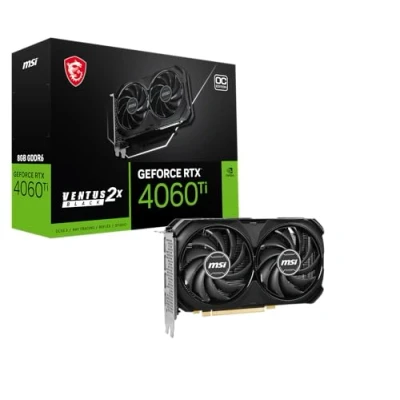 Imagen de MSI GeForce RTX 4060 Ti Ventus 2X Tarjeta gráfica Negro 8G OC