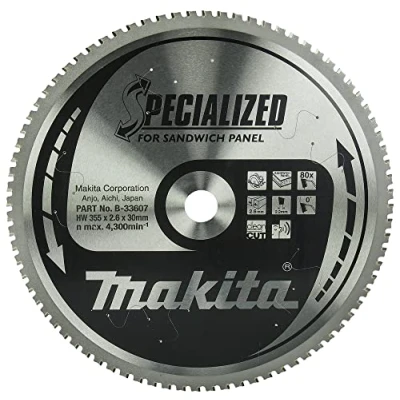 Imagen de Disco sierra circular, Specialized T.C.T, 355 x 30 mm, 80 D