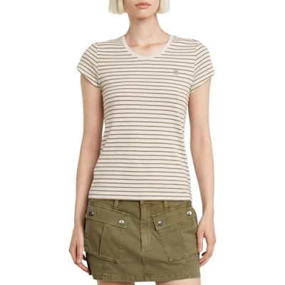 Imagen de G Star para Mujer Top Eyben Slim 2.0, Multicolor (ensis Green Highlight Stripe D24533 D244 H198), M