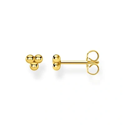 Imagen de THOMAS SABO Pendientes Individuales Bolas Plata Chapada en Oro H2160 414 14, Amarillo