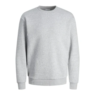 Imagen de JACK &amp; JONES Jjebradley Sweat Crew Noos Jnr Sudadera, Gris Claro, Tamaño de la Cintura:90 cm para Niños