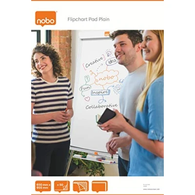 Imagen de Nobo 1915100 Bloc de notas Flipchart 650X955 50 Hojas, blanco