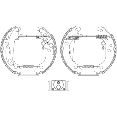 Imagen de TEXTAR Shoe Kit Pro 84060000 frenos, disco de tambor con cilindro freno rueda, accionador FORD: FIESTA 4, KA Hatchback