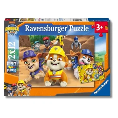 Imagen de Ravensburger Puzzle Rubble and Crew 2D niños 2x12 Piezas