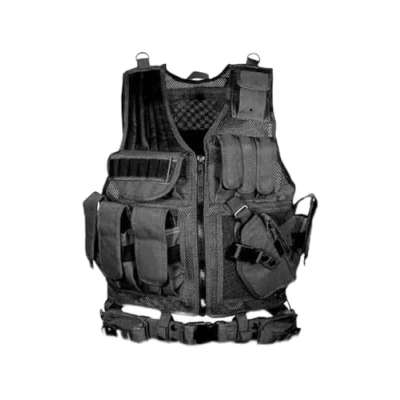 Imagen de YuTing Chaleco para Hombre, táctico Militar de poliéster del ejército, Camping al Aire Libre, Caza, Pesca, Paintball, SWAT CS, Juego, Entrenamiento Combate