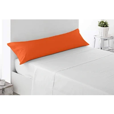 Imagen de Miracle Home Funda Almohada, Suave y Cómoda, Algodón 50% Poliéster, Naranja, Cama 105