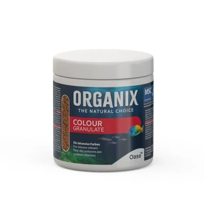 Imagen de OASE ORGANIX Colour Granulate 250 ml Comida para Peces en Forma de granulado, acuarios Colores intensos