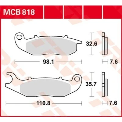 Imagen de TRW Organic Allround MCB818 Juego de pastillas freno