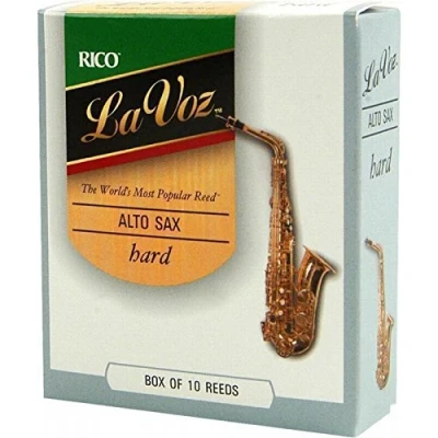 Imagen de Rico RJC10MH La Voz Medium Hard Strength Reeds for Alto Sax (Pack of 10)