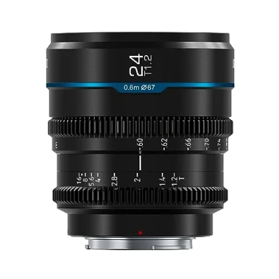 Imagen de SIRUI Night Walker T1.2 24mm Cine Cinema Objetivo Lens Lenses Lente,Lente de Enfoque Manual Gran Apertura(RF Mount,MS24R B)