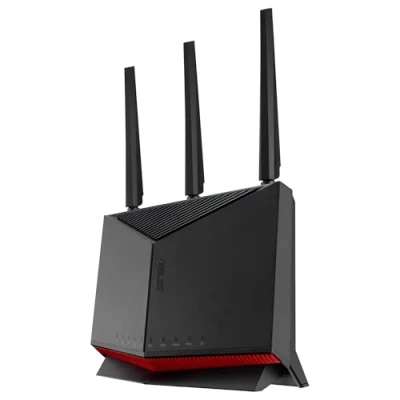 Imagen de ASUS RT BE86U Router WiFi 7 BE6800 de Doble Banda, Compatible con 4096 QAM, Funcionamiento multienlace (MLO), detección AI WAN, AiMesh, Seguridad Red y Funciones VPN, Guest Network Pro