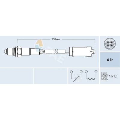 Imagen de FAE 77368 Sonda lambda térmico BMW: 8