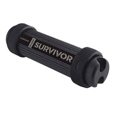 Imagen de Corsair Flash Survivor Stealth v2, Unidad de Memoria USB 3.0 64 GB (diseño Robusto, Resistente al Agua), Color Negro (CMFSS3B 64GB)
