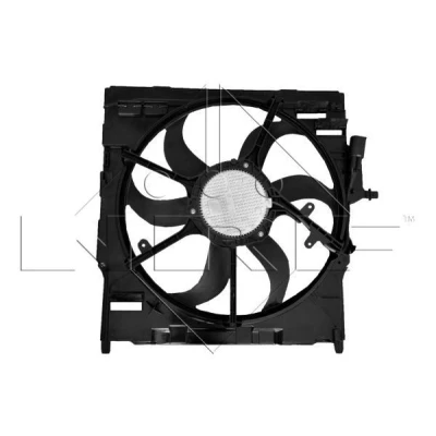 Imagen de NRF 47842 Ventilador de radiador 517 12 400 con bastidor (armazón), Motor sin escobillas BMW: X5