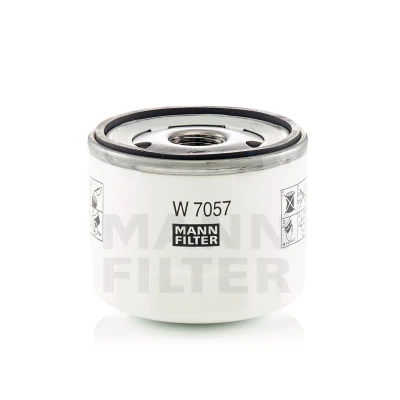 Imagen de MANN FILTER W 7057 Filtro de aceite 3/4 16 UNF 1B Con válvula bloqueo retorno, sobrepresión enroscable FORD: Kuga Mk3