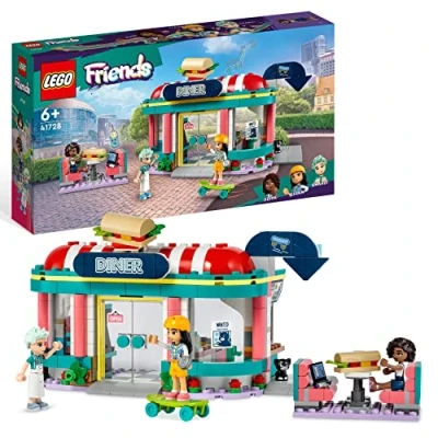 Imagen de LEGO Friends 41728 Heartlake Downtown Diner TOY Restauran Set de construcción para niños, Talla: One Size, Mehrfarben