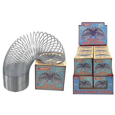 Imagen de KandyToys Superetro 7 cm Metal Magic Spring, Multicolor, (TY2168)