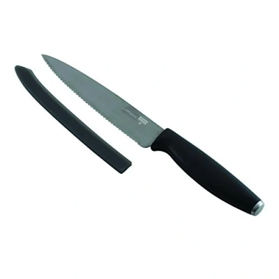 Imagen de Kuhn Rikon 26588 Colori Titanium Allzweckmesser gezackt Graphit Cuchillo, Stainless Steel, Gris