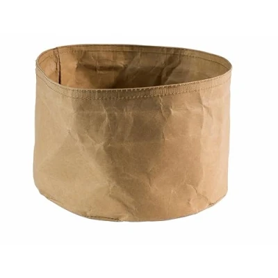 Imagen de APS Panera redonda de fibra natural y resina, diámetro 20 x 13 cm, color beige 30450