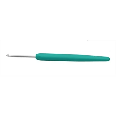 Imagen de KnitPro Waves Aguja de ganchillo (aluminio), color Verde (Jade), tamaño: 2.5 mm