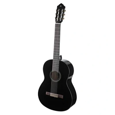Imagen de Yamaha C40 II Guitarra Clásica 4/4 de madera, 65 cm 25 9/16, 6 cuerdas nylon, Color Negro (Acabado brillante)