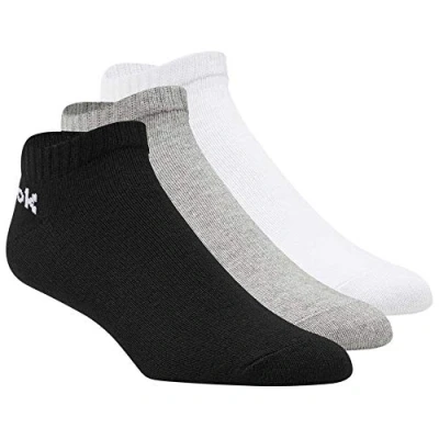 Imagen de Reebok Act Core Low Cut Sock 3P Calcetines, Unisex Adulto, Blanco/Negro/Brgrin, S
