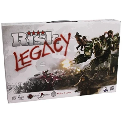 Imagen de Hasbro Gaming Risk Legacy juego de mesa estrategia, narrativa inmersiva, en miniatura para edades 13 años adelante, 3 a 5 jugadores