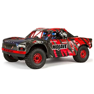 Imagen de ARRMA Camión teledirigido 1/7 Mojave 6S V2 4WD BLX Desert Truck con compañía de Espectro (Listo para Correr), Rojo/Negro, ARA7604V2T2