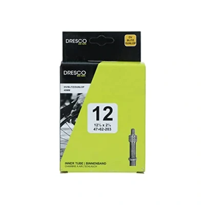 Imagen de Dresco Cámara de Aire 12 x1 1/2 x 2 (47/62 203) Dunlop, Unisex Adult, Negro, 1/2x2 1/4 DV 40mm