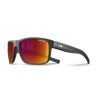 Imagen de Julbo Renegade Gafas DE Sol, Negro Mate/Azul, Talla única Unisex Adulto