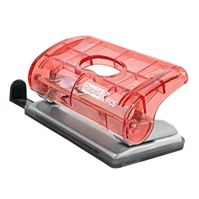 Imagen de Esselte Perforadora de Papel 2 Orificios, Taladradora con Capacidad Hasta 10 Hojas, Compacta, Hogar, Escuela y Oficina, Gama Colour&#039;Breeze, Amarillo Coral, 5001333
