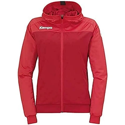 Imagen de Kempa Prime Multi Jacket Women Chaqueta De Balonmano Con Capucha Para Mujer, rojo chili/rojo, L