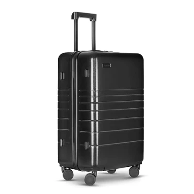 Imagen de ETERNITIVE Maleta Viaje Grande I de ABS Tamaño: 75,5 x 48 32 cm Rígida con Cerradura TSA Ruedas 360 Mano Avion Color: Negro