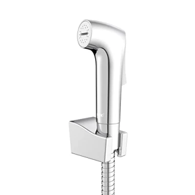 Imagen de WENKO Ducha Higiénica de bidé Watersaving Juego WC higiénico con Mano/rociador, Manguera y Soporte Pared Cromo