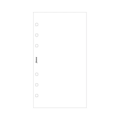 Imagen de Filofax 132451 Recambio para libreta de anillas (100 hojas notas, paquete oferta), color blanco con impresión en negro