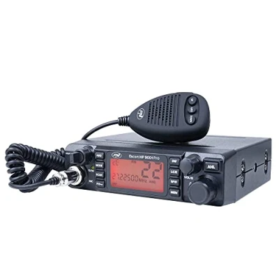 Imagen de Radio CB PNI Escort HP 9001 Pro ASQ Ajustable, Am FM, 12V / 24V, 4W, Escaneo, Reloj Dual, ANL, Pantalla Multicolor