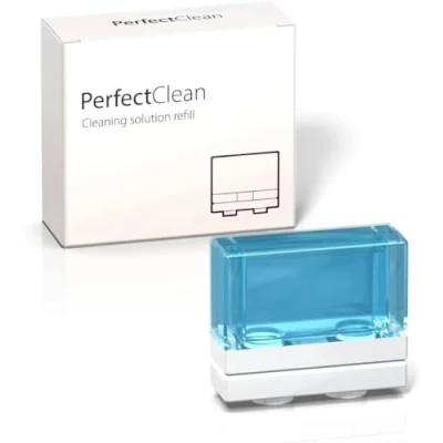 Imagen de Audinell PerfectClean Solución limpiadora Contiene 3 recargas Para usar con el limpiador de audífonos y la caja secado Tiempo medio uso 45 días por recambio