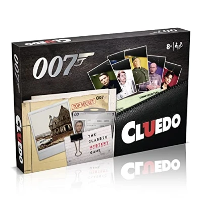 Imagen de Winning Moves James Bond Cluedo Juego de Mesa Misterioso, Juega con Q y M, Tanner o Felix para Resolver el Misterio del Agente 00 desaparecido, Gran Regalo Mayores 8 años