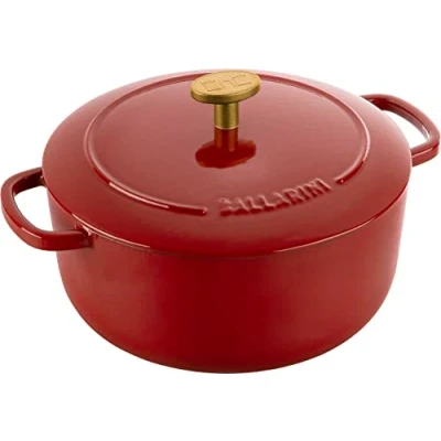 Imagen de BALLARINI Bellamonte Cocotte, rustidera, olla de cocción hierro colado esmaltado, redonda, 20 cm, 2,5 l, rojo