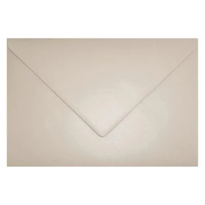 Imagen de Netuno 100 sobres nacarados de color arena DIN C5 162x229mm 120g Aster Metallic Sand con solapa engomada puntiaguda sin ventana para invitaciones boda Navidad cumpleaños tarjetas fiestas bricolaje