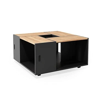 Imagen de Vicco Mesa de Centro Anton, Antracita/Roble Dorado, 80 x 43 cm