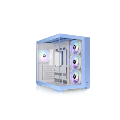 Imagen de Thermaltake View 380 TG ARGB Mid Tower Chassis 25th Anniversary Hydrangea Blue Limited Edition