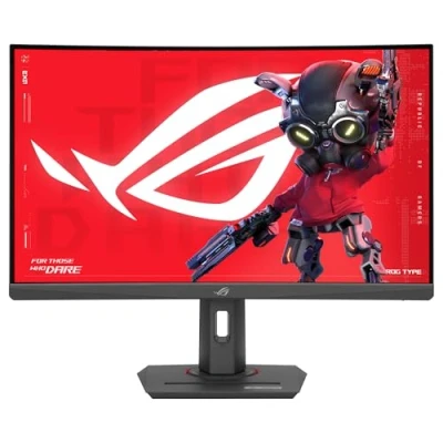 Imagen de ASUS ROG Strix XG27WCS Monitor Gaming USB Tipo C de 27 Pulgadas 2560x1440, Curvo, 180 Hz (sobre 144Hz), 1ms (GTG), Fast VA, ELMB Sync, FreeSync, DisplayWidget Center, Soporte para trípode, HDR