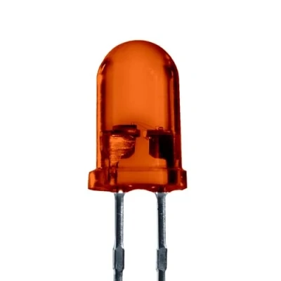Imagen de Lumetheus LED Diodos Emisores, 5mm Color Naranja Ultrabrillante 3000 mcd 25 piezas 2 3 V Pin Diodo Emisor de Luces LEDs lente difusa
